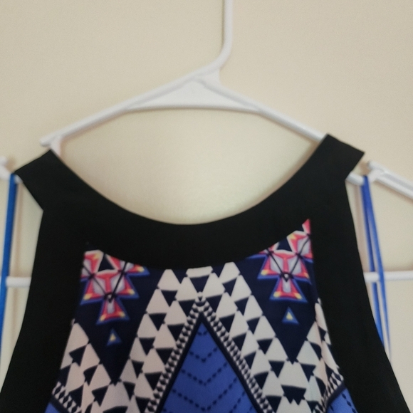 Yummi Kim Night Out Halter Fit and Flare Silk Mini Dress Size XS - Picture 5 of 10